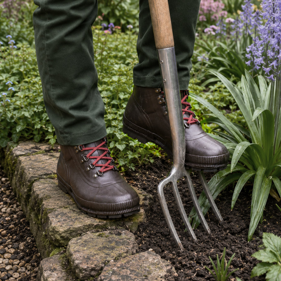 The Harris Dryboot is perfect for gardening with a reinforced insole for spade work and 100% waterproof natural rubber construction. 